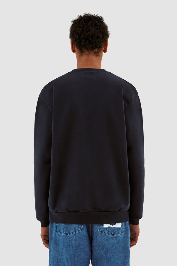 Cohen Pixel Heart Sweater - Navy