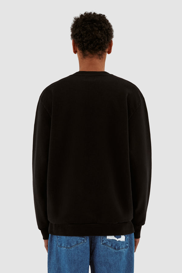 Cohen Heart Patch Sweater - Black