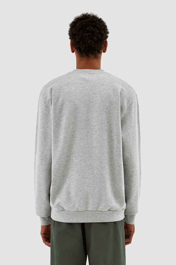 Cohen Heart Patch Sweater - Grey