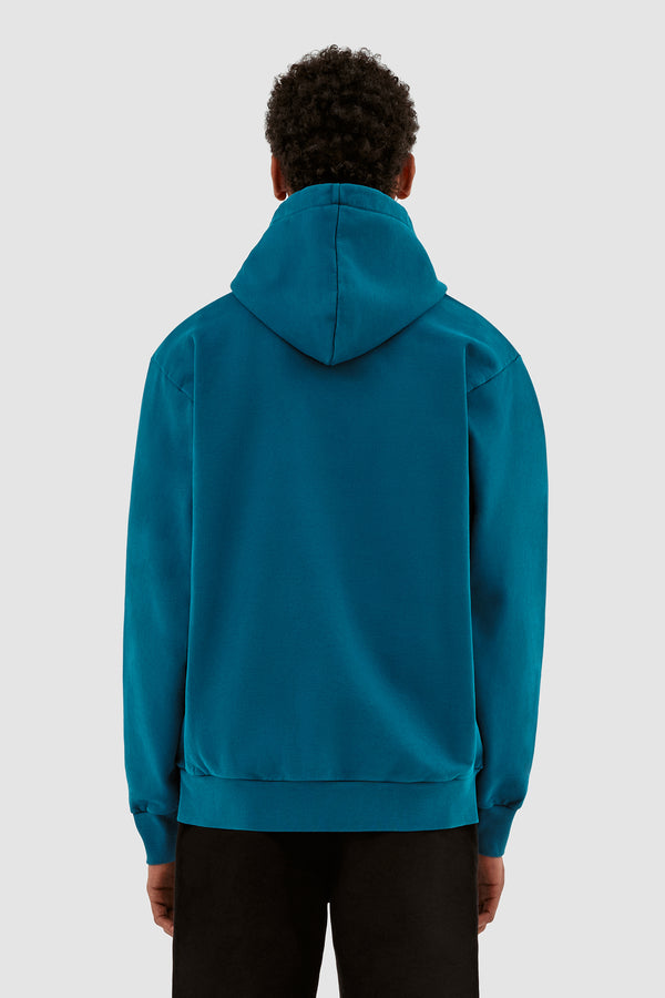 Harmon A Logo Hoodie - Lagoon Blue
