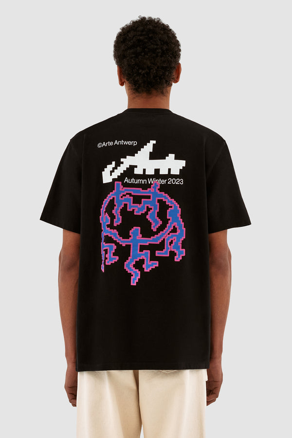 Tommy Back Pixel Dancers T-shirt - Black