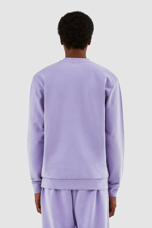 Cohen Heart Patch Sweater - Violet