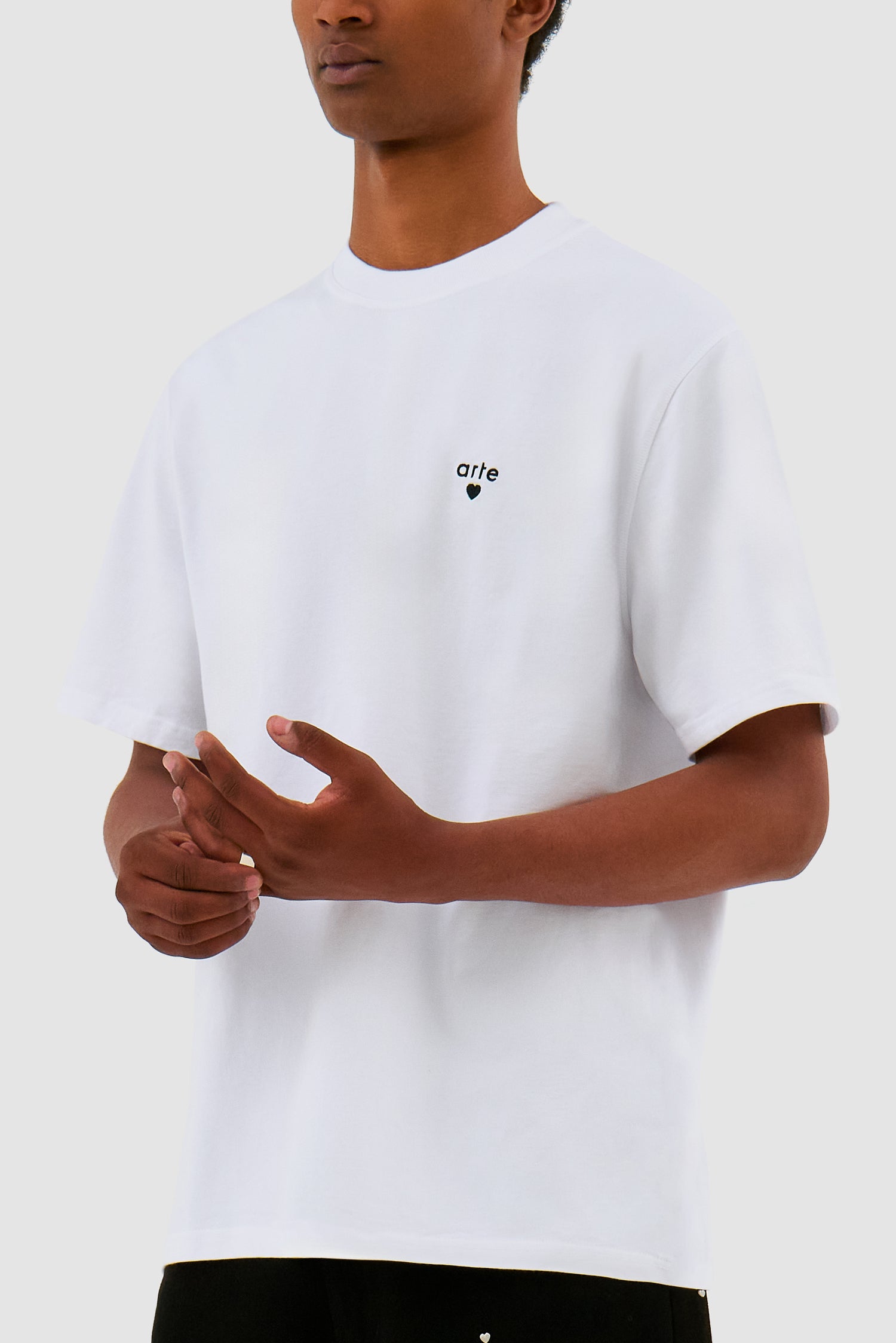 T-shirt avec logo en forme de cœur - blanc