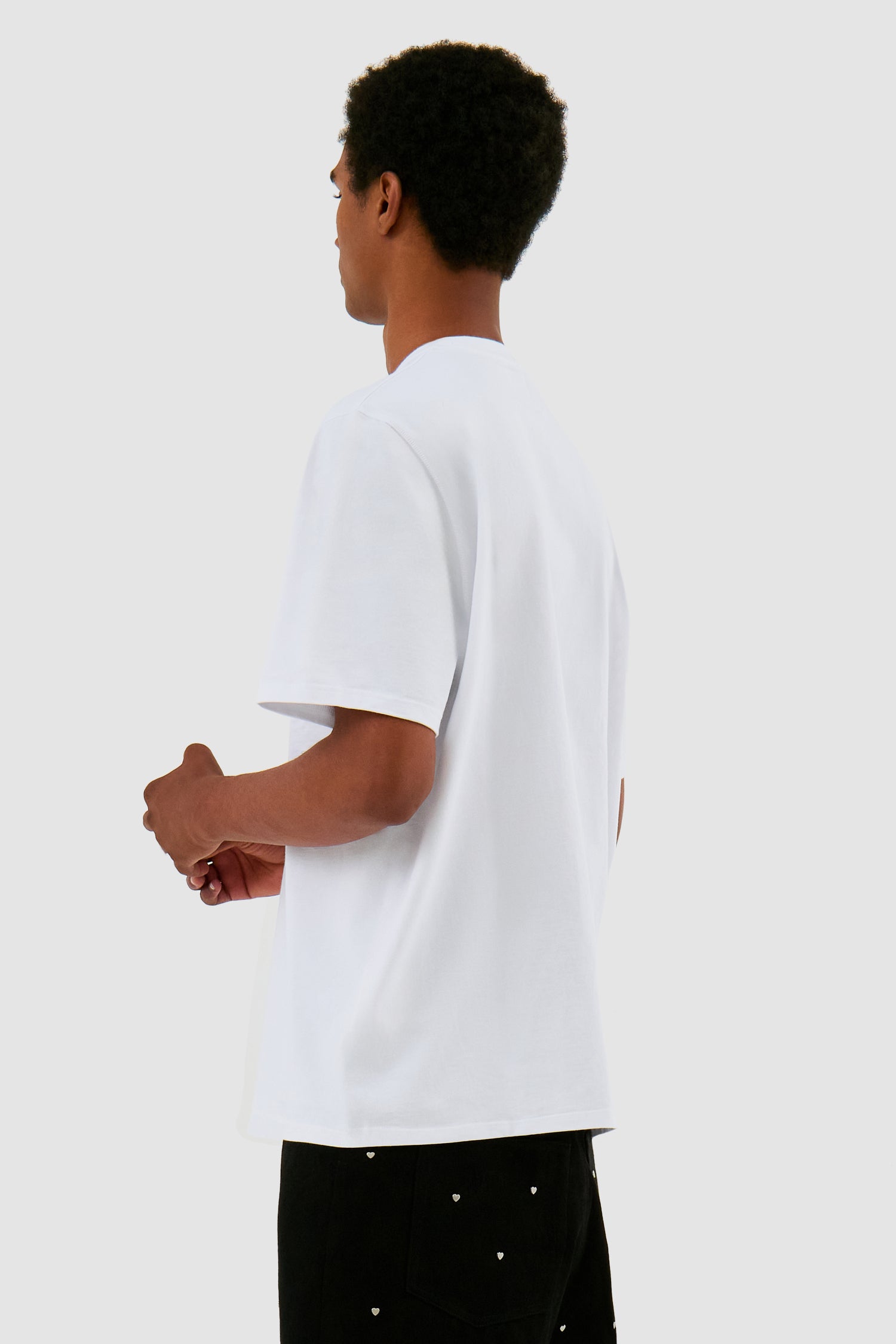 T-shirt avec logo en forme de cœur - blanc