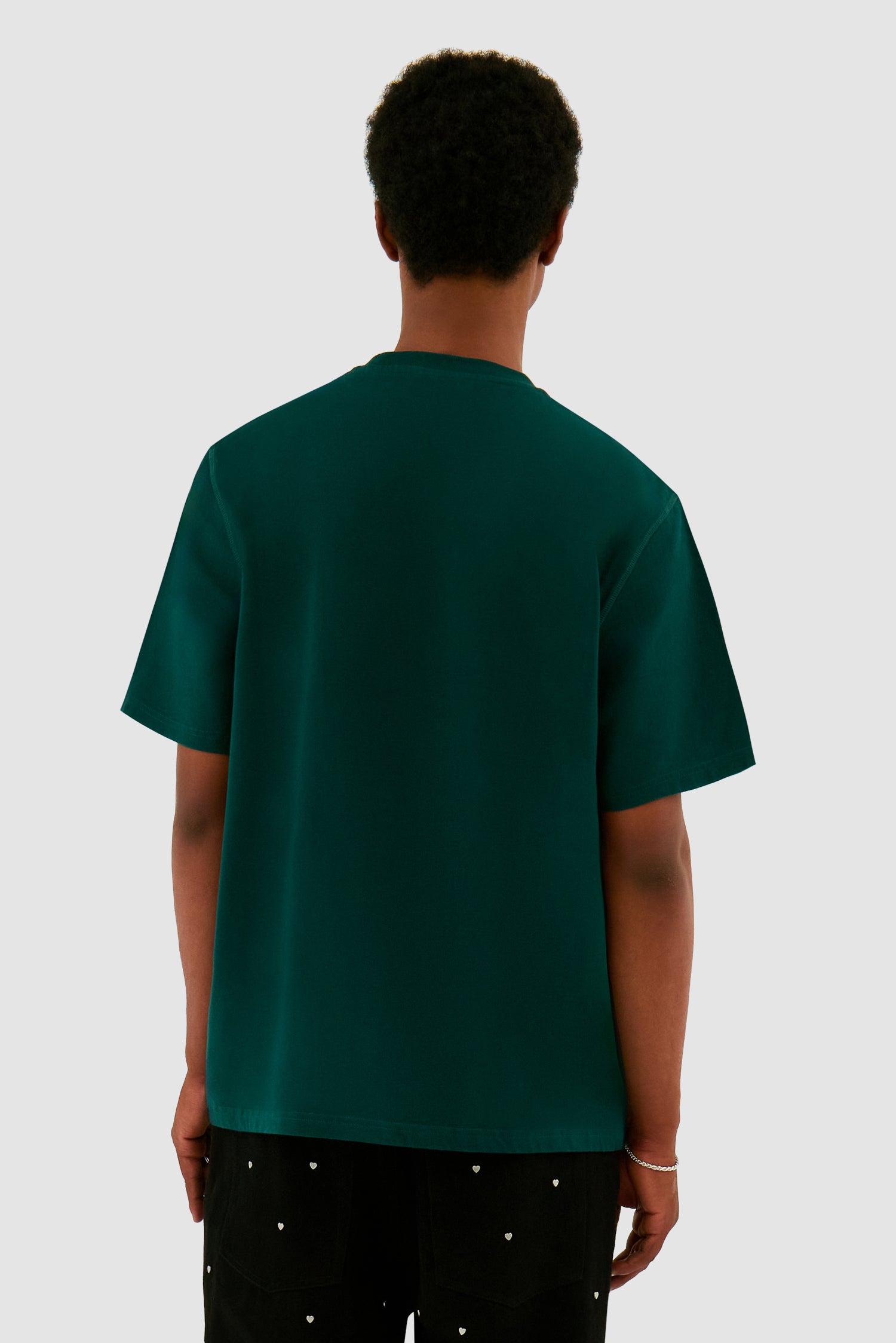 T-shirt avec logo en forme de cœur - Vert