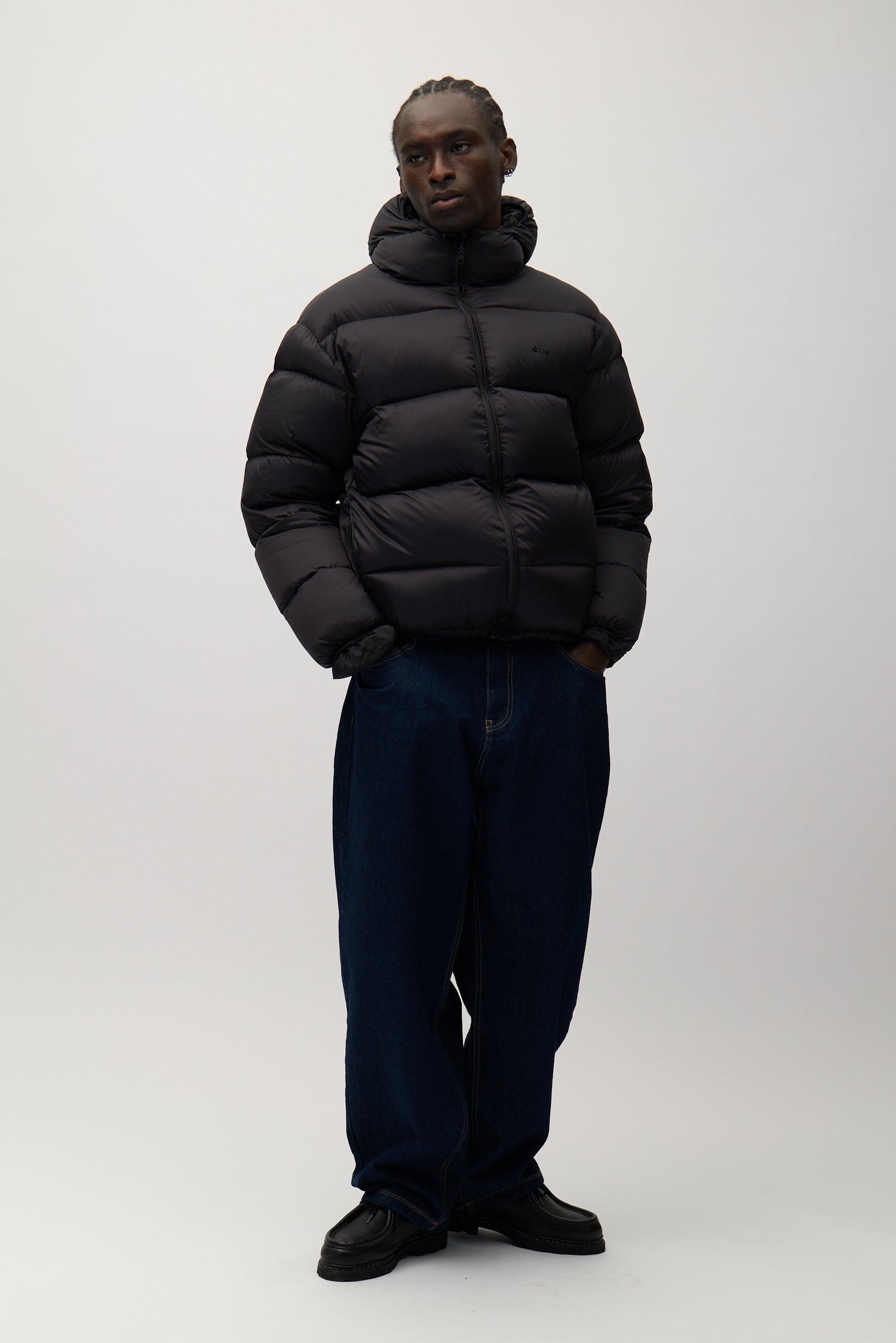 Reversible Puffer Jacket - Black