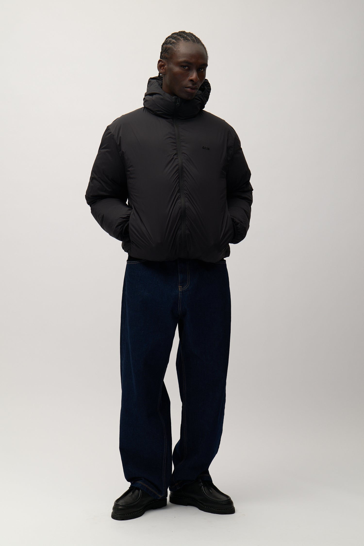 Reversible Puffer Jacket - Black