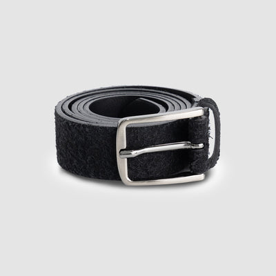 Ceinture en cuir suédé - Noir