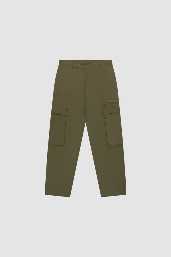 Park Pocket Pants in Dark Green, front view
