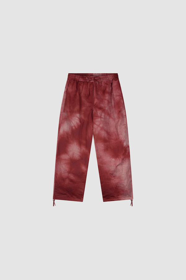 Sunfade Aero Track Pants in Bordeaux, Front view