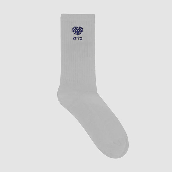 Heart Flower Logo Socks