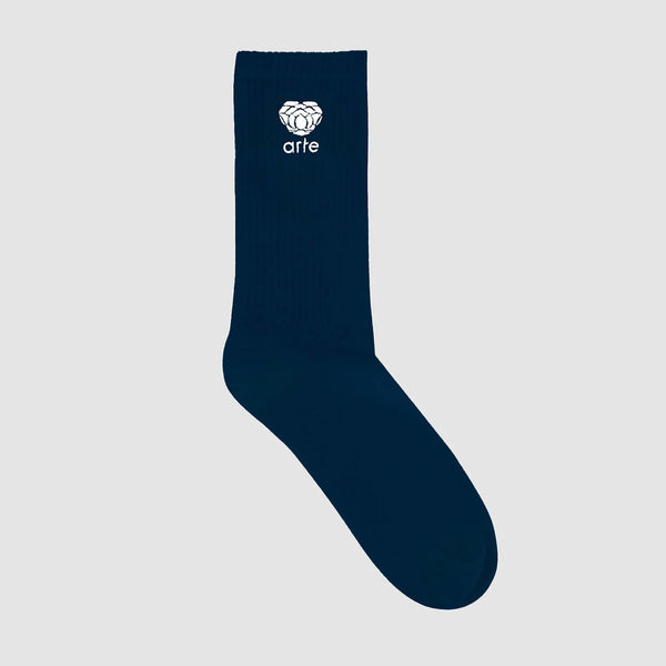 Heart Flower Logo Socks