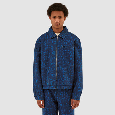 Veste Jean Allover Heart - Navy/Blue