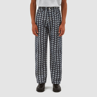 Pantalon Jean Allover Heart - Denim délavé