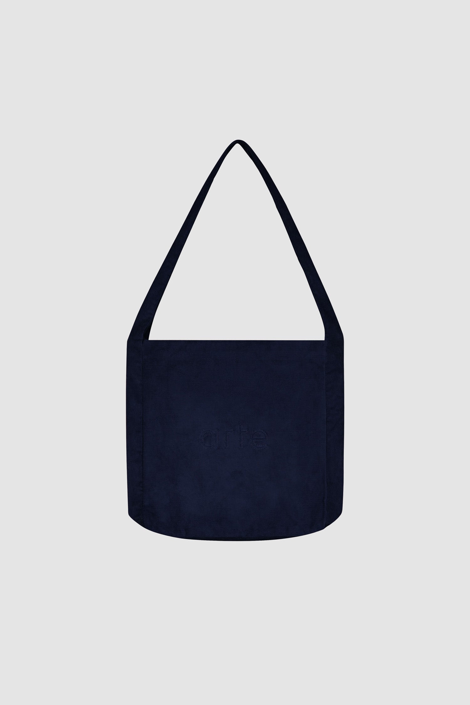Sac bandoulière en velours côtelé - Marine