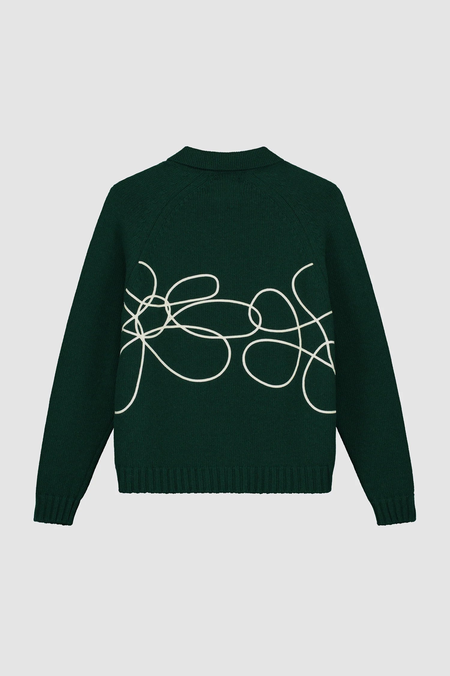 Tricot avec logo fleuri - Vert