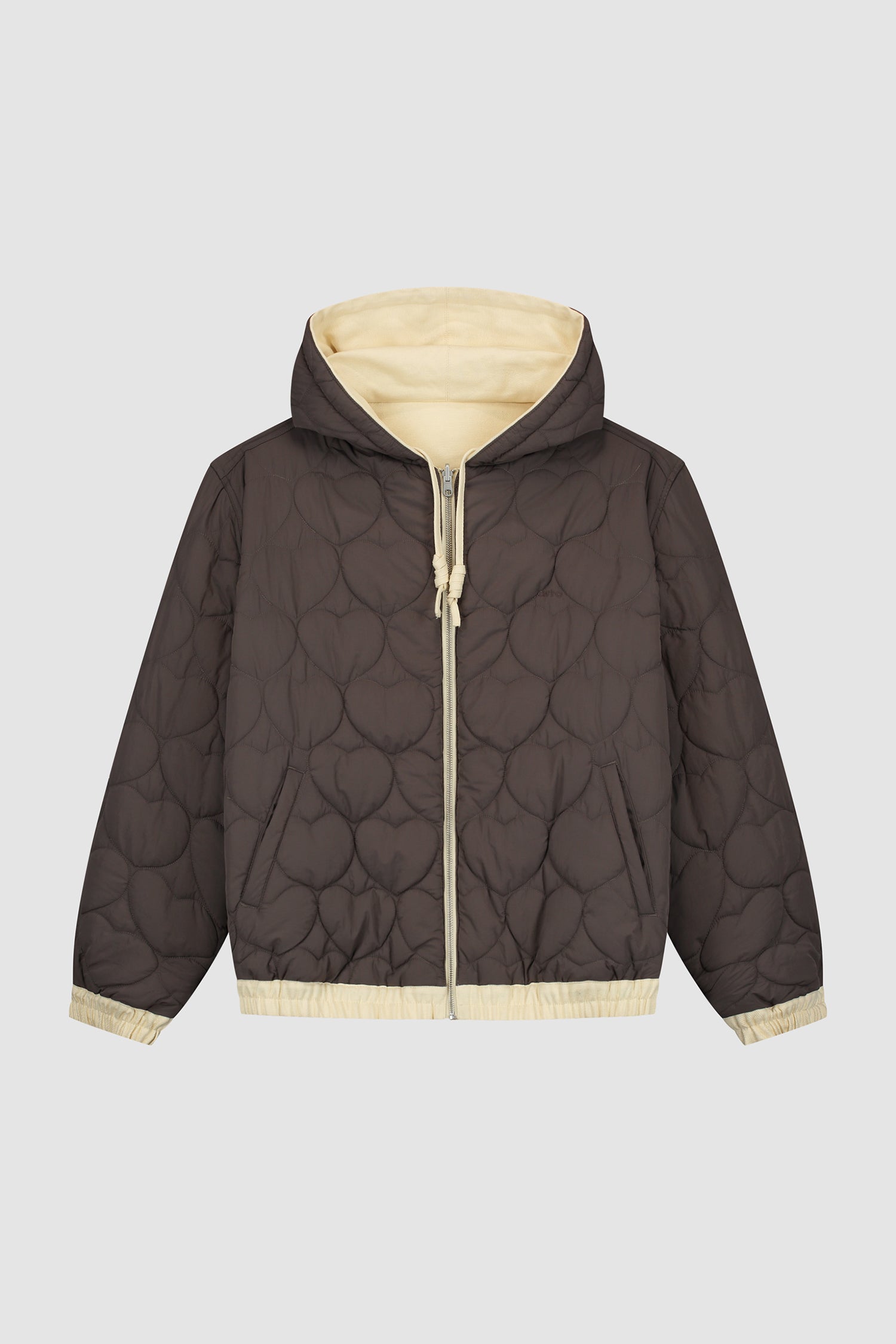 Reversible Hooded Jacket - Cream