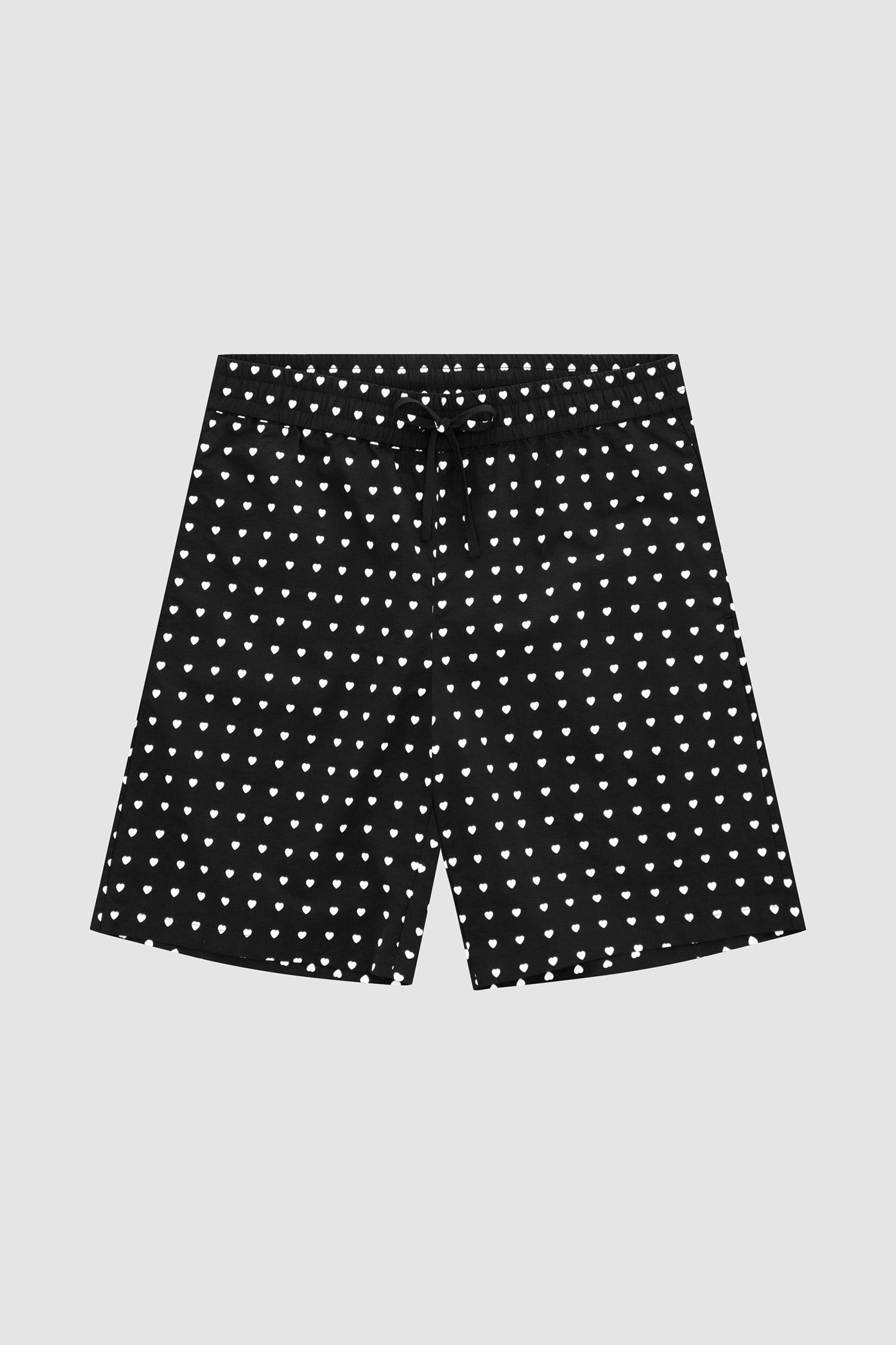 Jules Heart Shorts - Black/White