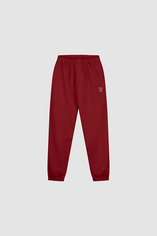 Tristian Heart Pants in Bordeaux, front view