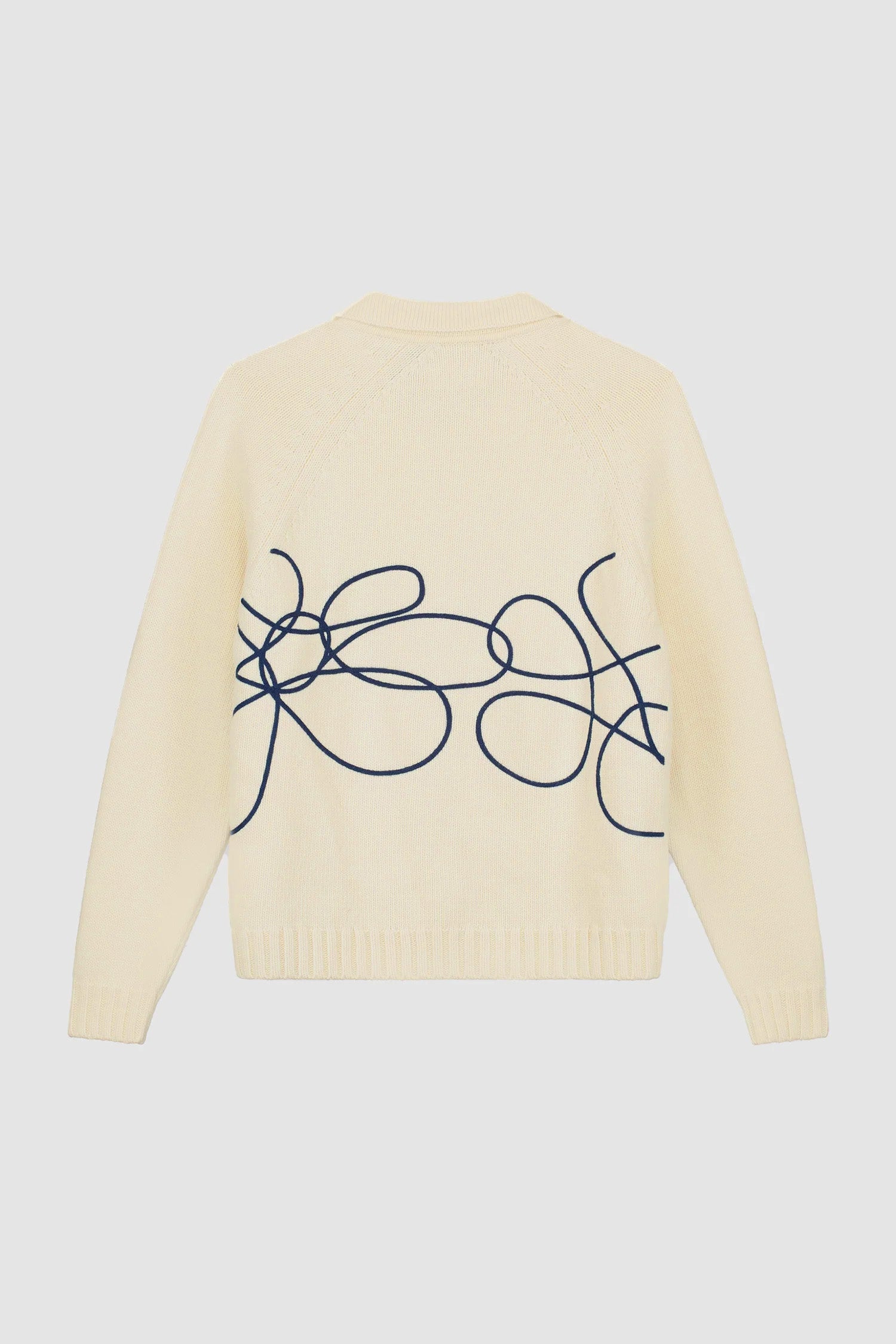 Tricot avec logo fleuri - Crème