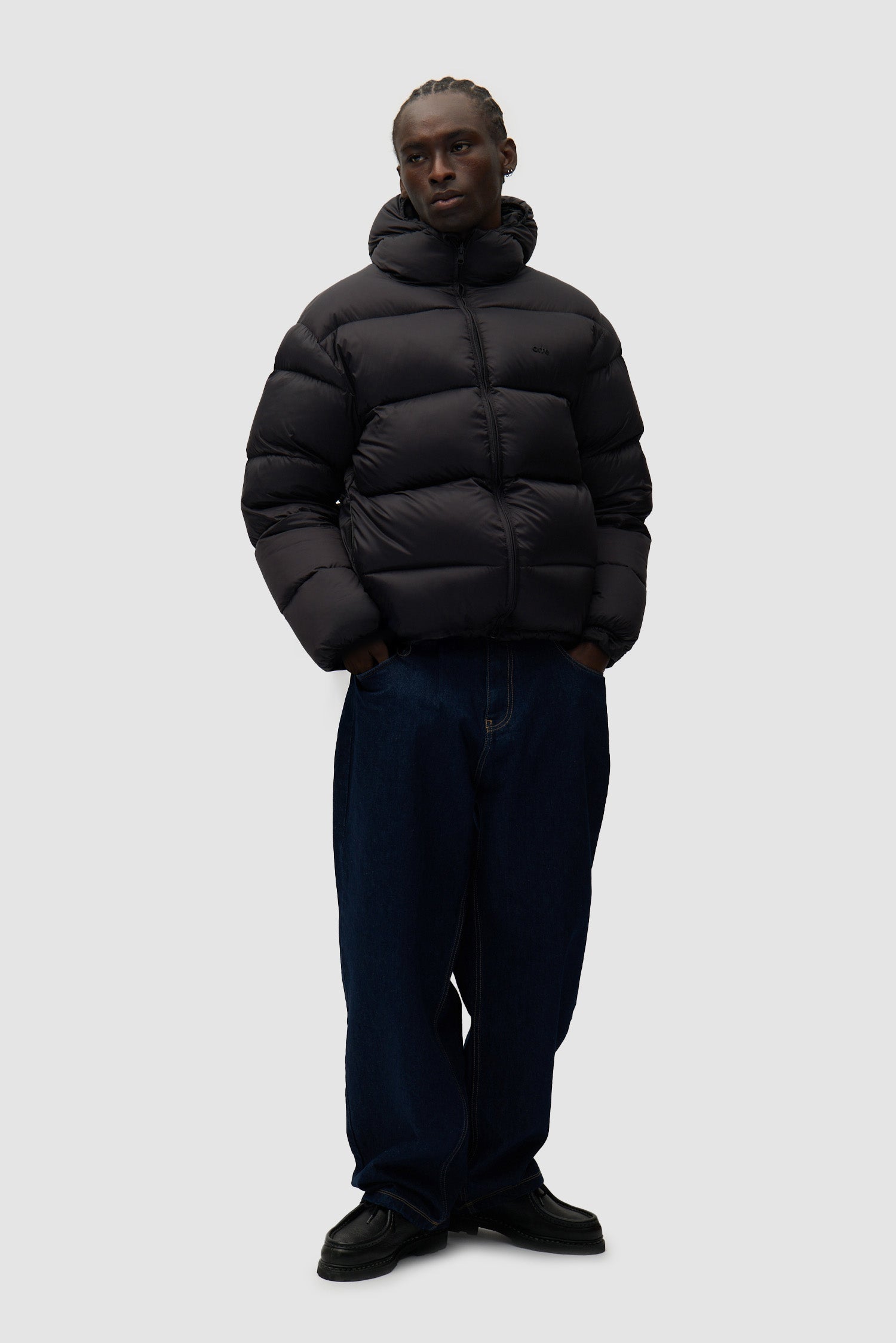 Reversible Puffer Jacket - Black