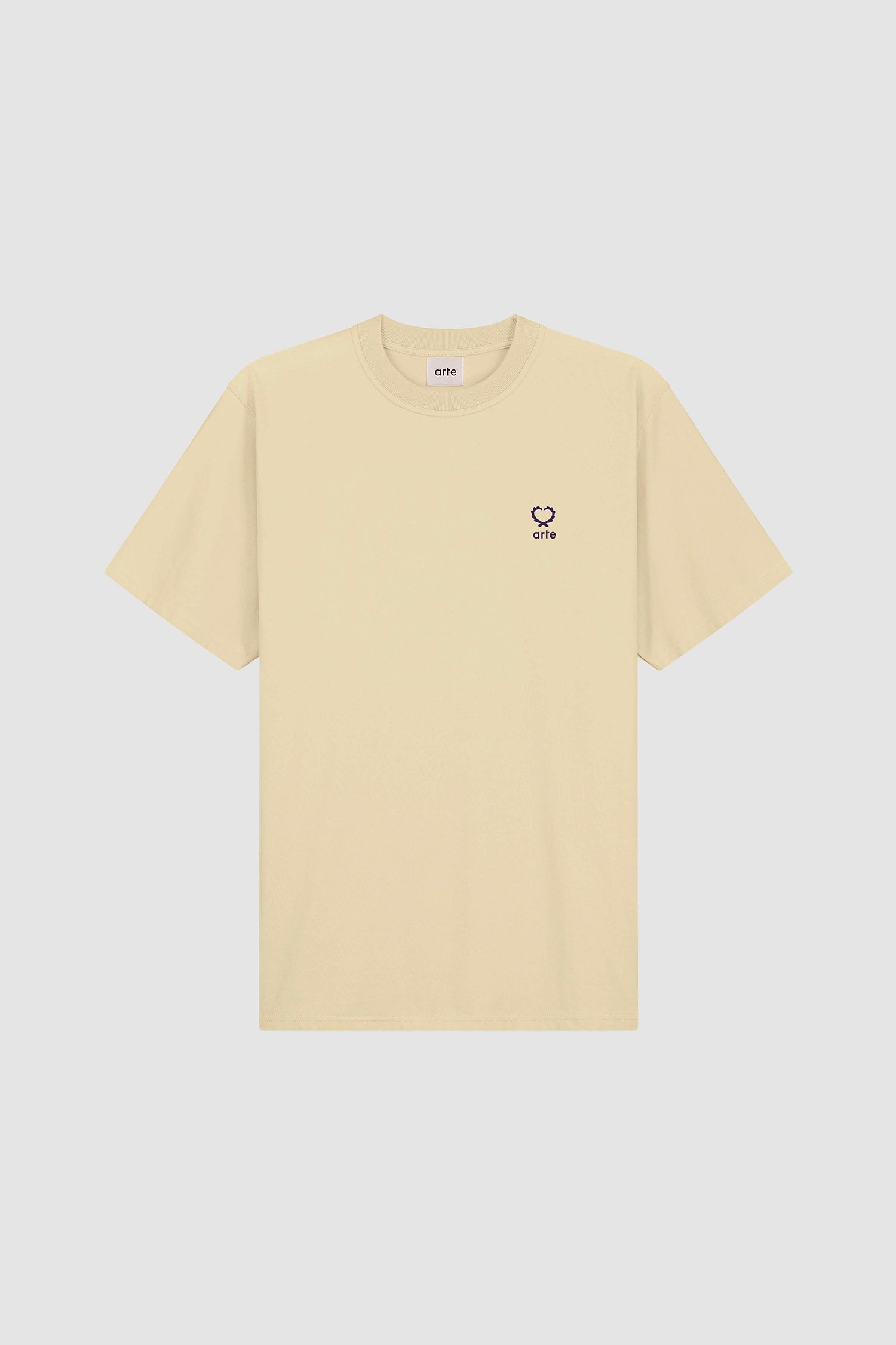 Teo - T-shirt à petit cœur - Crème