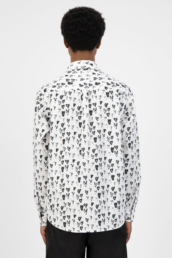 Stockton Hearts Shirt - White/Black