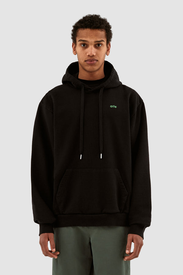 Harmon Back A Pixel Hoodie - Black