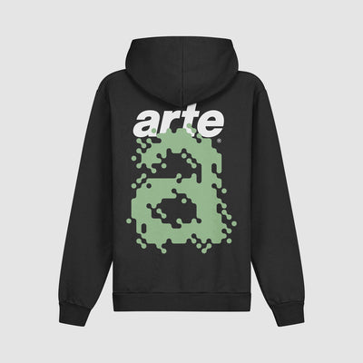 Harmon Back A Pixel Hoodie - Black