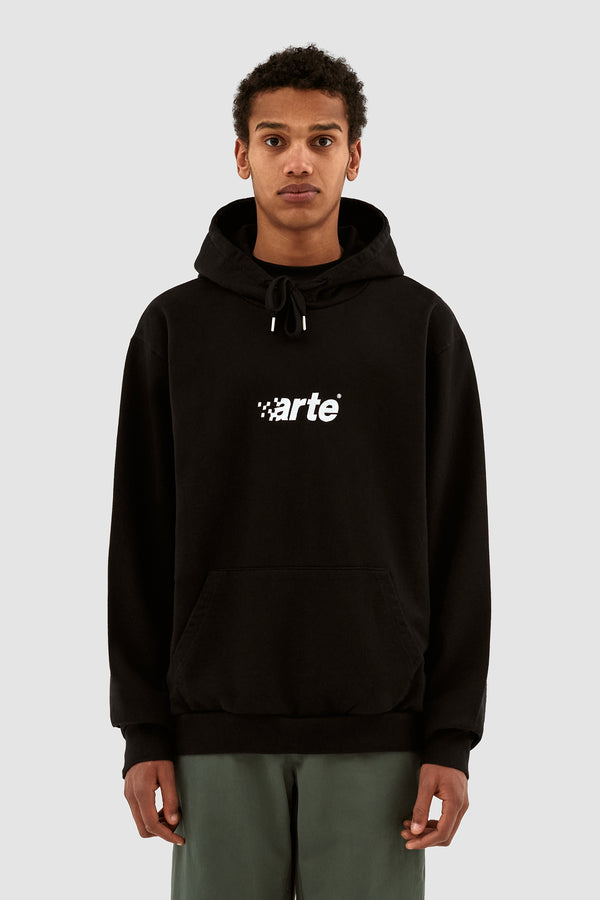 Harmon Pixel Logo Hoodie - Black