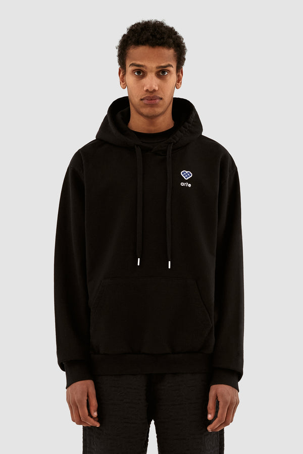Harmon Heart Logo Hoodie - Black