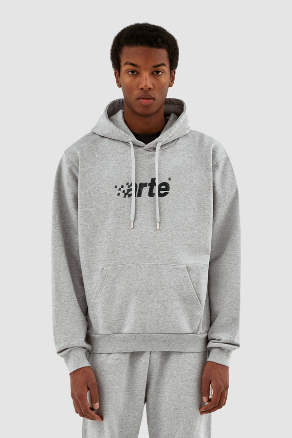 Harmon Pixel Logo Hoodie - Grey