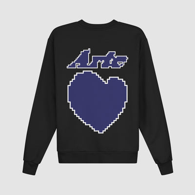 Cohen Back Heart Sweater - Black