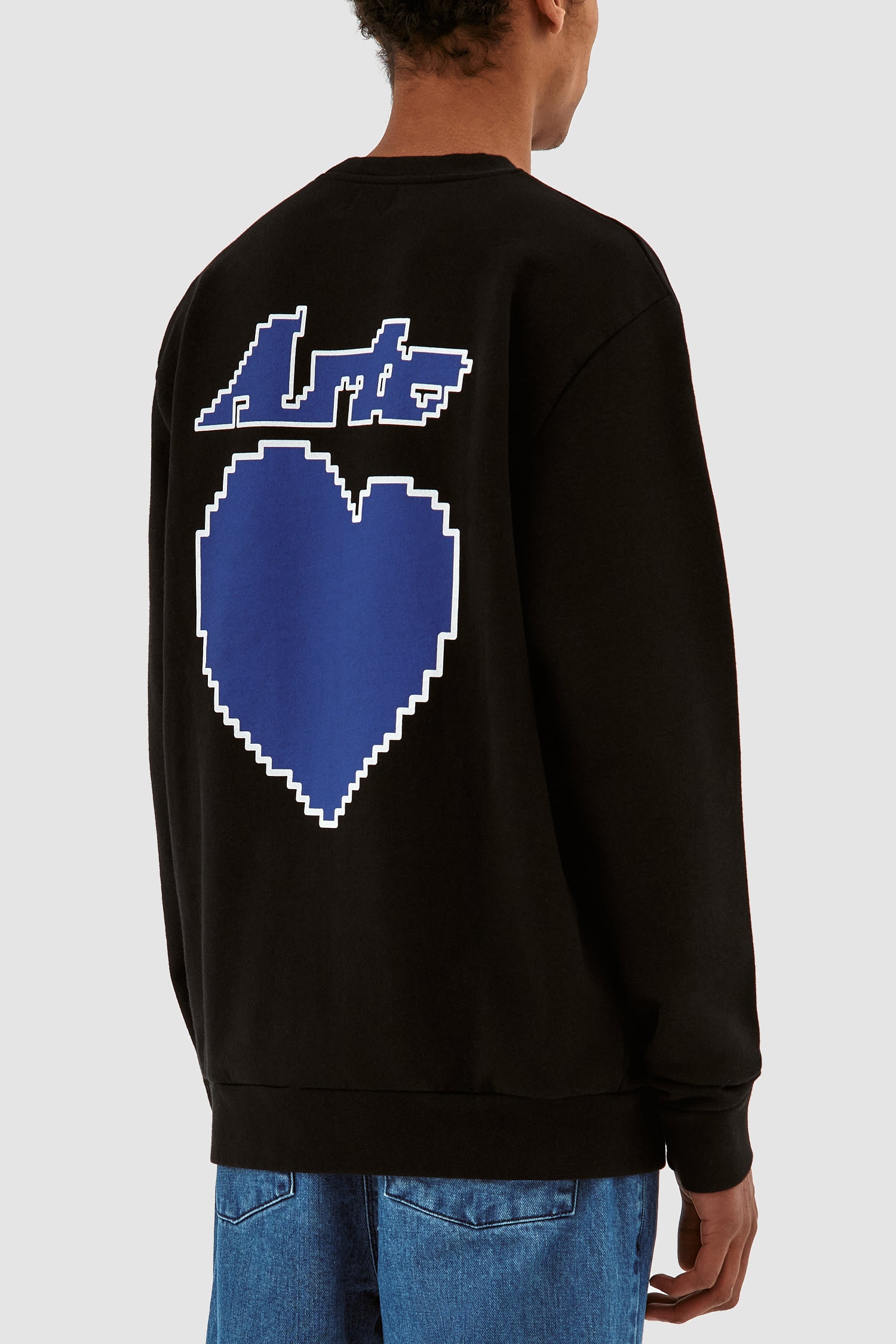 Cohen Back Heart Sweater - Black
