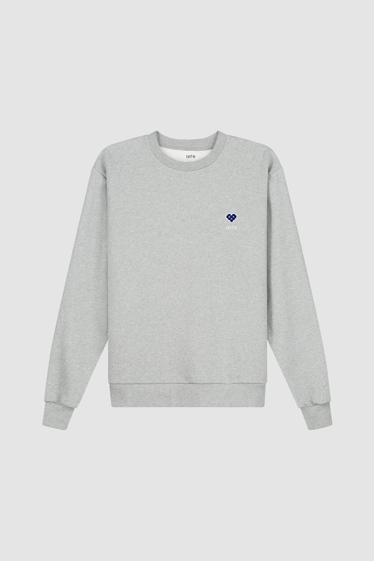 Cohen Heart Patch Sweater - Grey
