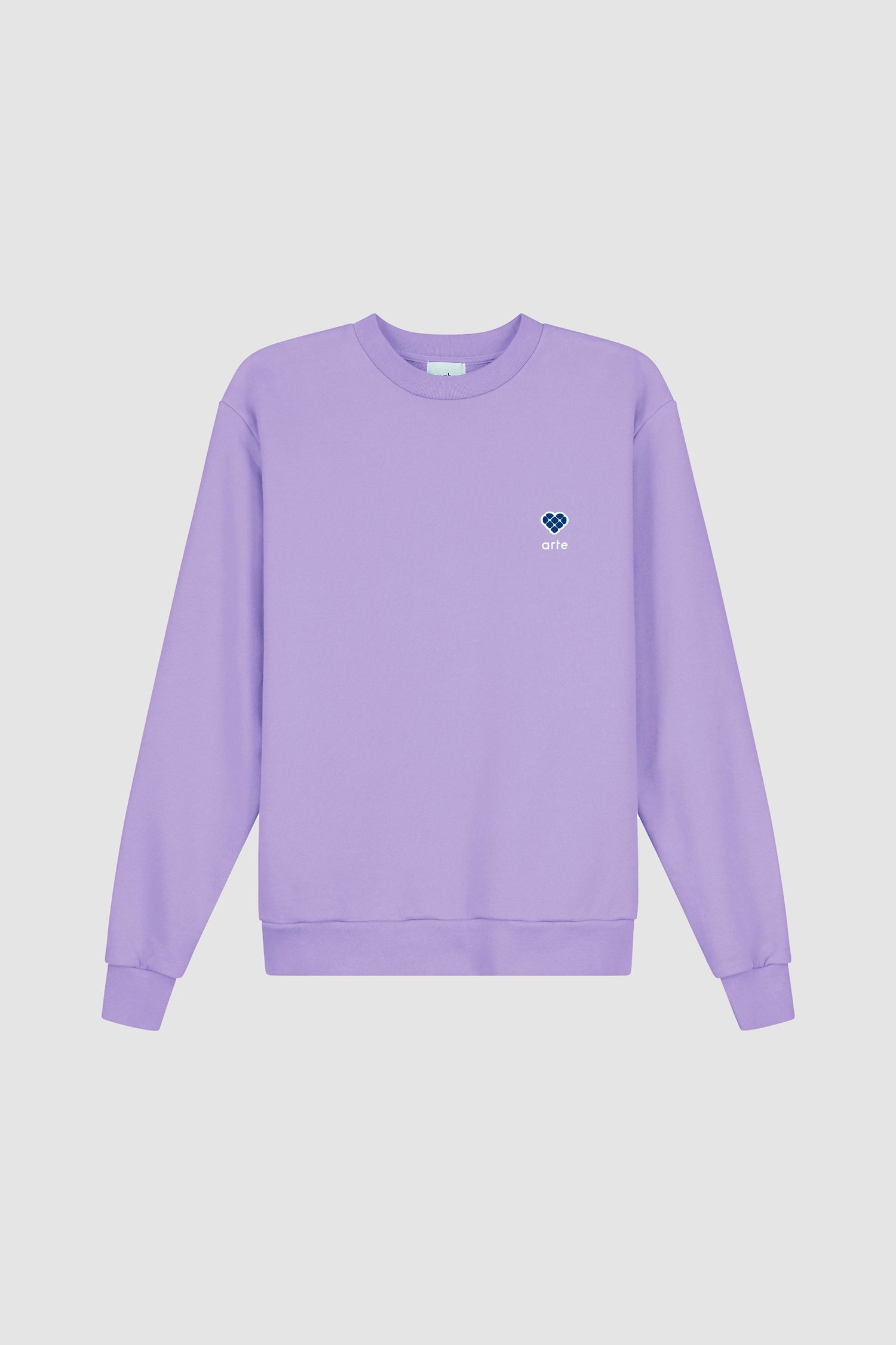 Cohen Heart Patch Sweater - Violet