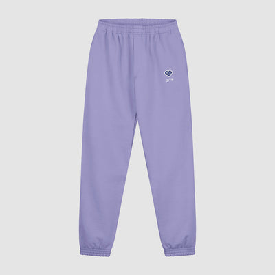 Tristian Heart Patch Pants - Violet