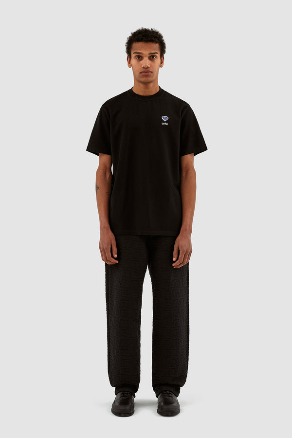 Tommy Heart Patch T-shirt - Black