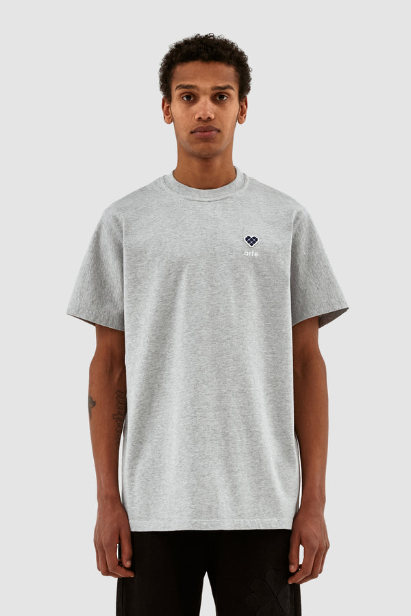 Tommy Heart Patch T-shirt - Grey