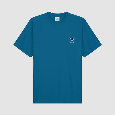 Tommy Heart Patch T-shirt - Blue Lagoon