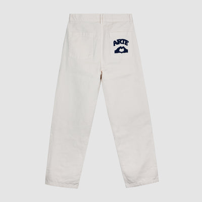 Paul Pocket Logo Pants - Cream