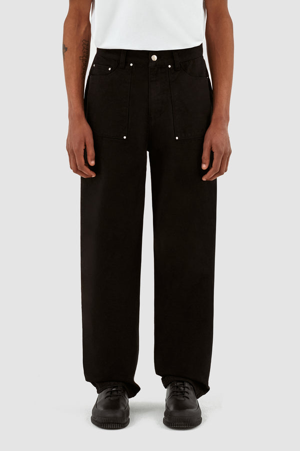 Paul Canvas Pants - Black