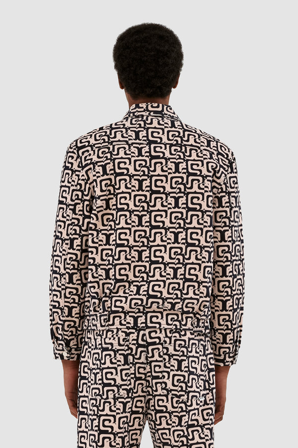Jones Allover Jacket - Navy/Cream