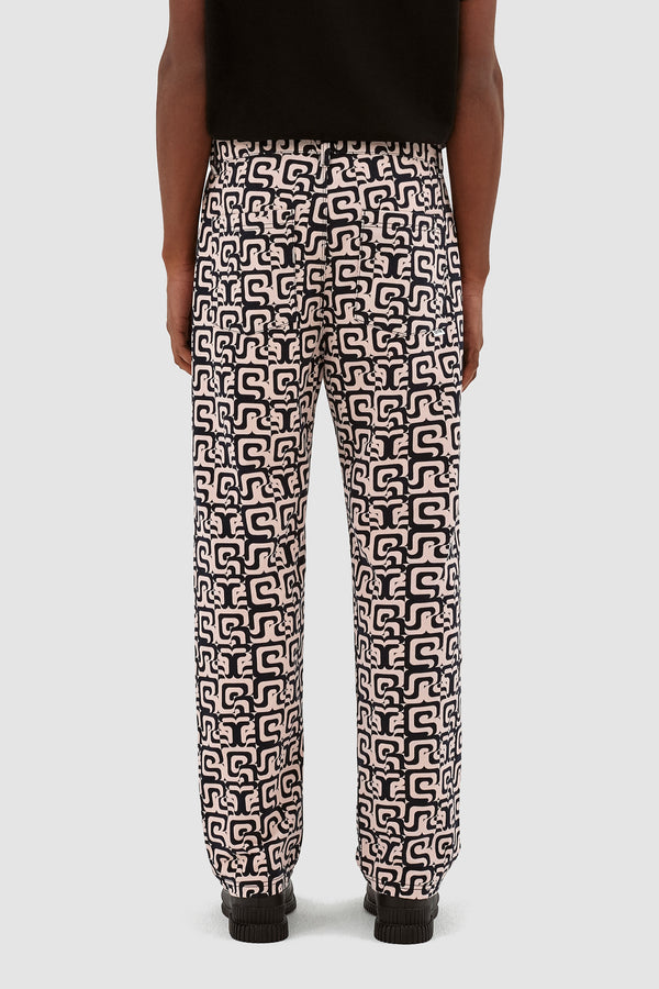 Jonas Allover Pants - Navy/Cream