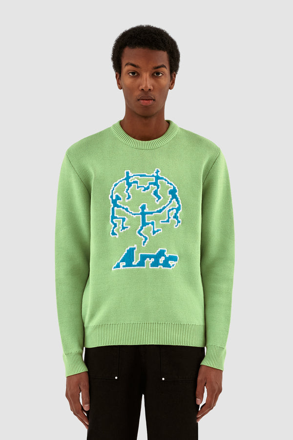 Kobe Pixel Dancers Sweater - Light Green