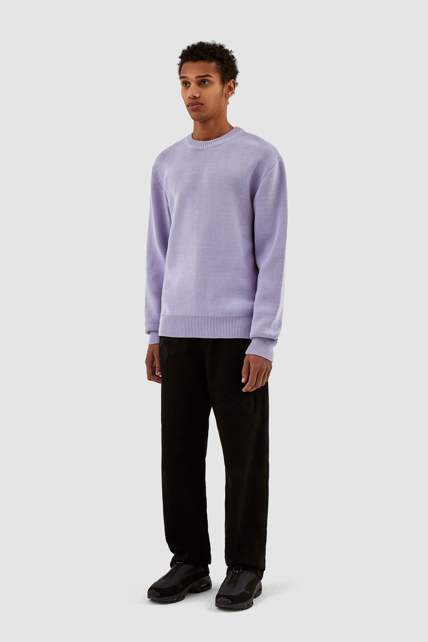 Kobe Back Heart Sweater - Purple