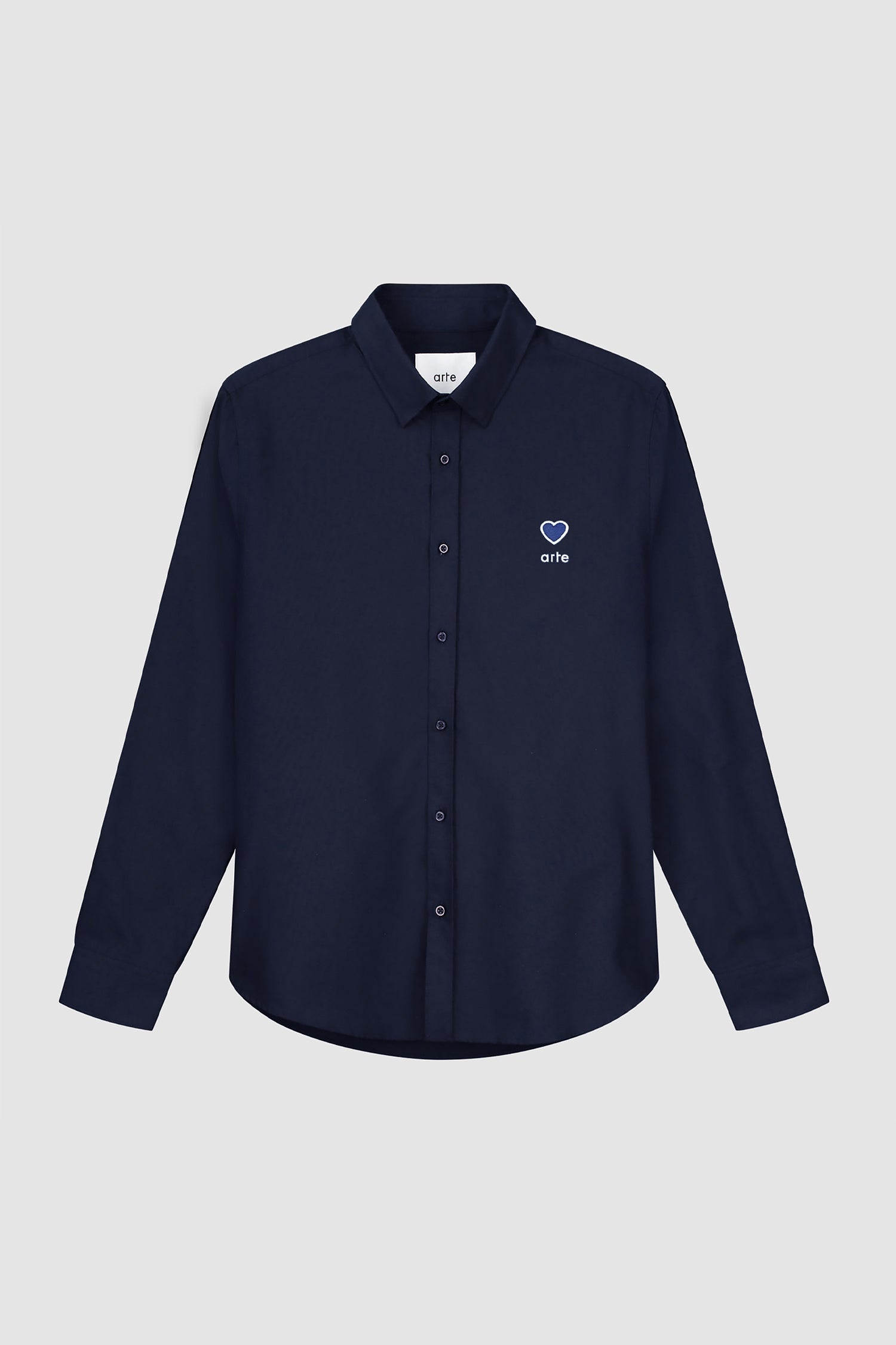Stockton Heart Patch Shirt - Navy