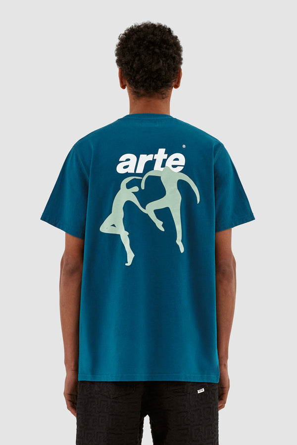 Tommy Back Dancers T-shirt - Petrol Blue