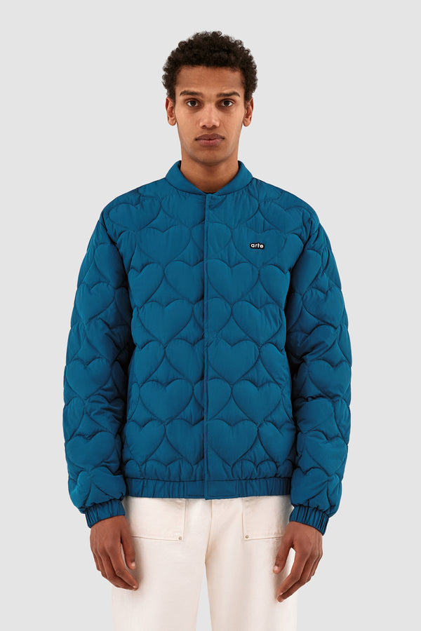 Jonas Heart Jacket - Petrol Blue