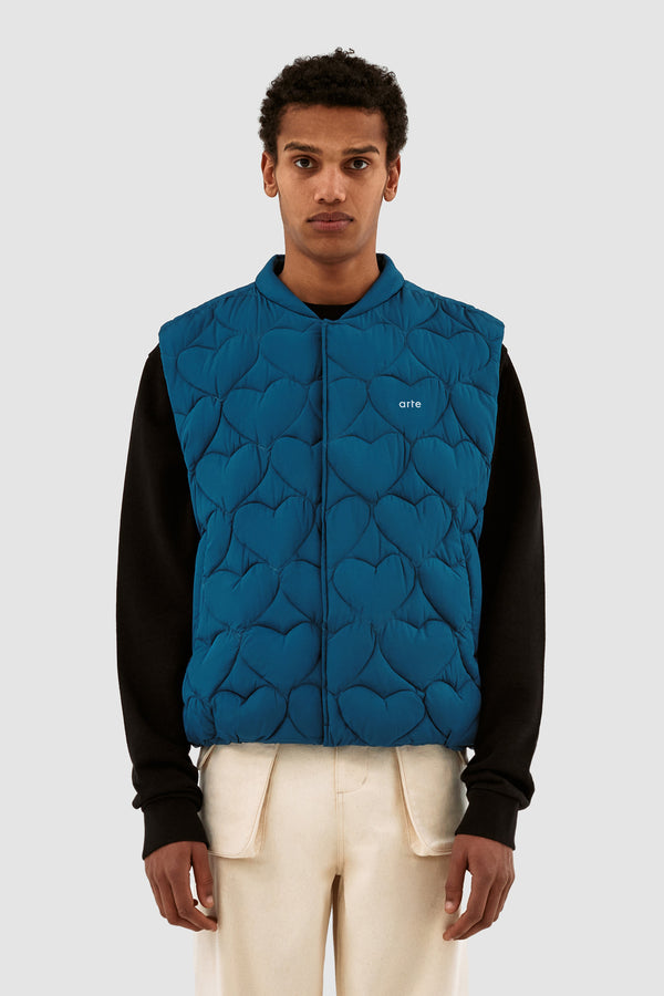 Vince Heart Vest - Petrol Blue - Arte Antwerp